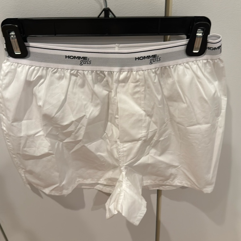 Homme girls boxers. White size S. Perfect condition
